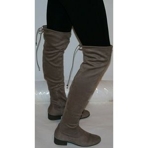 Taupe Thigh High Boots